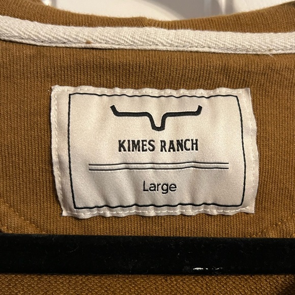 #3128. Kimes Ranch Brown Woman's Hoodie w/Button Detail & Kangaroo Pocket.  Lge - Picture 5 of 10